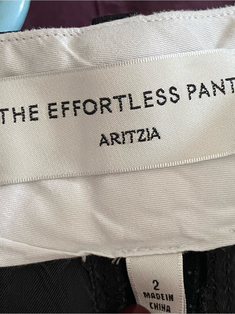 Aritzia Wilfred Effortless Pants Black Crepette High Rise Wide Leg Size 2 - Picture 9 of 16